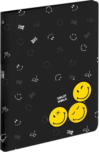 Zakladač A4 so 4 krúžkami SMILEY WORLD z polypropylénu