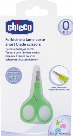 Chicco nožničky pre novorodencov s krátkou čepeľou