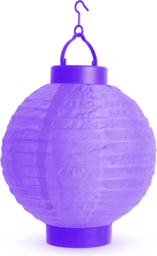 Fialový skladací LED lampión