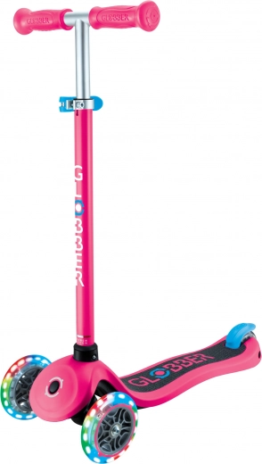 Svietiaca trojkolesová kolobežka Primo Lights V2 fuchsia pink