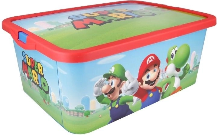 Úložný box s vekom Super Mario