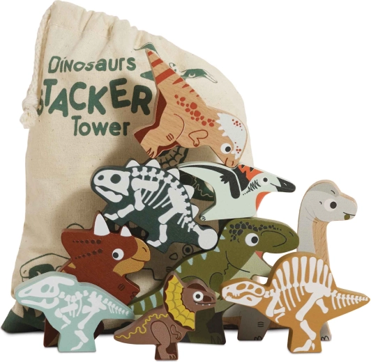 Le Toy Van drevené figúrky dinosaurov – stohovacie puzzle
