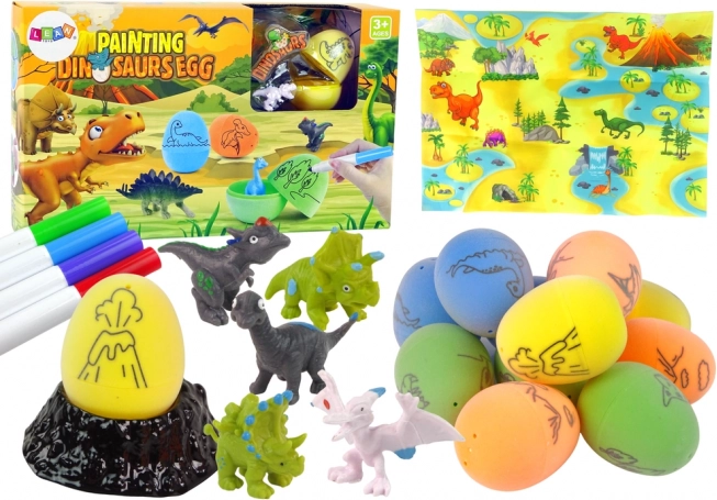 DIY sada na maľovanie dinosauřích vajíčok
