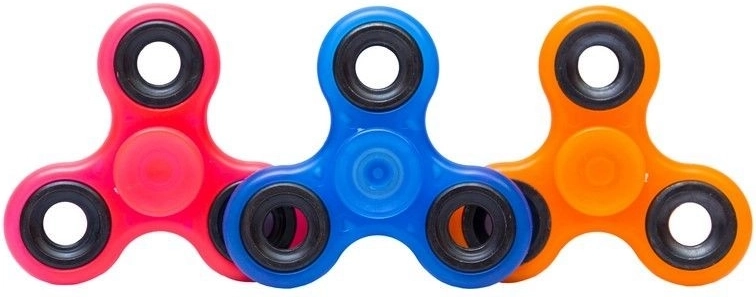 Fluorescenčný fidget spinner 7,5 cm - 1 kus