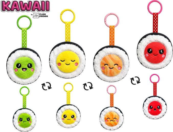 Plyšový prívesok na kľúče sushi Plush Friends Kawaii - 1 kus