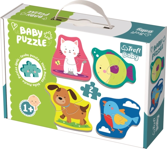 Trefl Baby puzzle – domáce zvieratká 1+