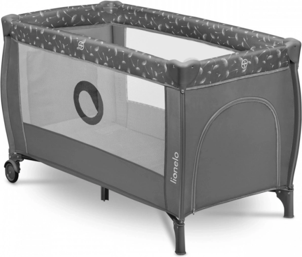 Lionelo detská cestovná postieľka Stefi Plus sivá biela