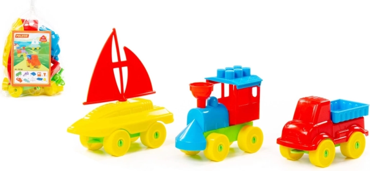 Stavebnica Malý cestovateľ, 23 dielov