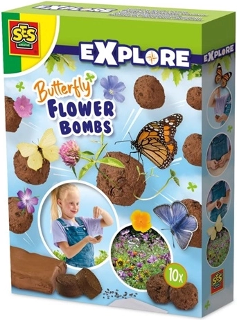 SES kvetinové bomby s motýľmi