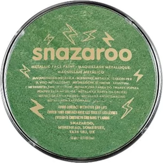 Snazaroo metalická farba na tvár elektrická zelená 18 ml