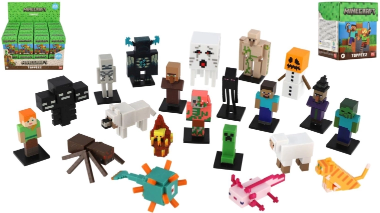 Zberateľská figúrka Minecraft 3D Toppeez v blind boxe – 1 kus