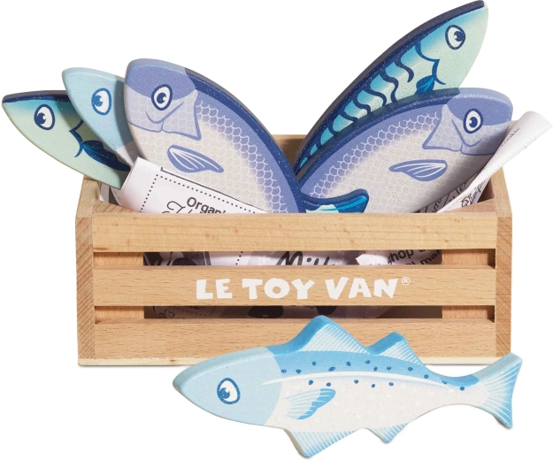 Drevené ryby v prepravke Le Toy Van