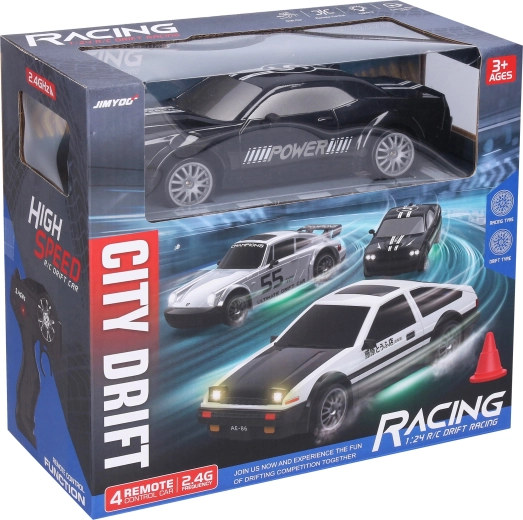 Driftovacie RC auto na diaľkové ovládanie čierne 21,5 cm