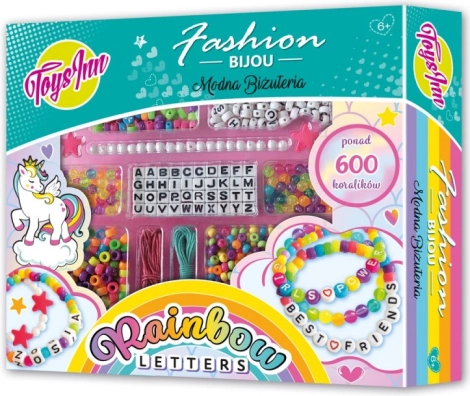 Rainbow Letters sada korálikov s písmenkami