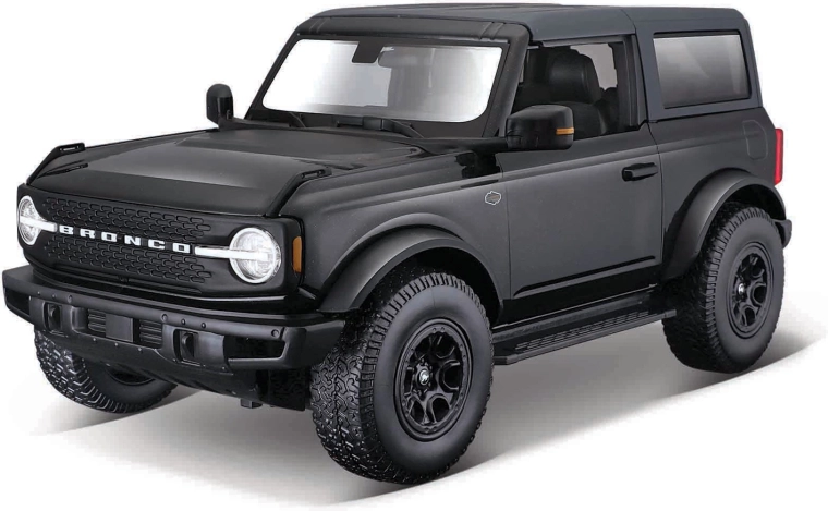 Ford Bronco Wildtrak 2021 kovový model čierny 1:18