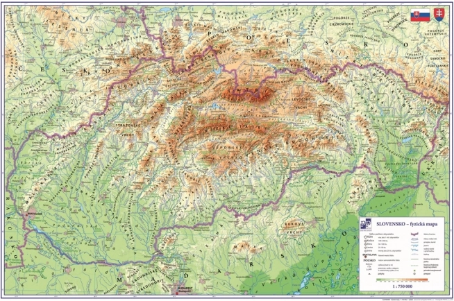 Podložka na stôl Slovensko 60x40 cm