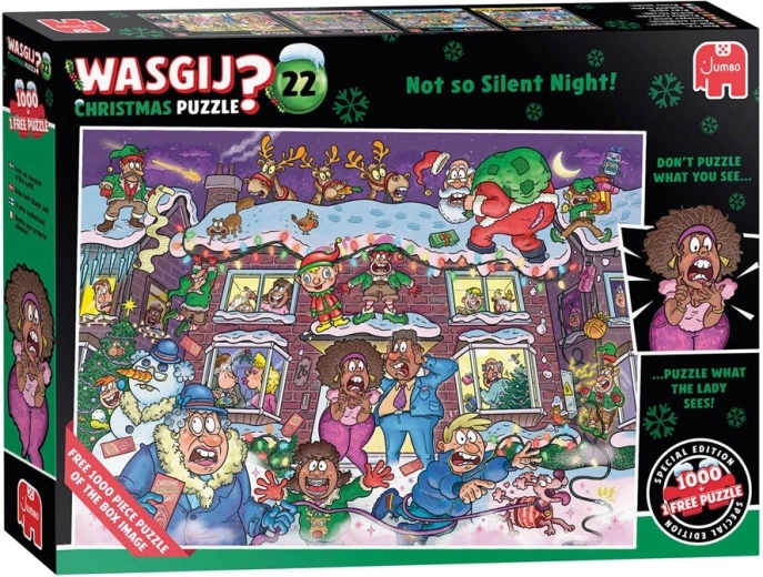 JUMBO WASGIJ Christmas 22: Nie celkom pokojná noc! puzzle 2 x 1000 dielikov
