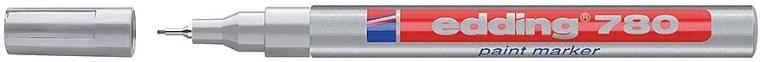 Lakový popisovač strieborný Edding 780, 0,8 mm