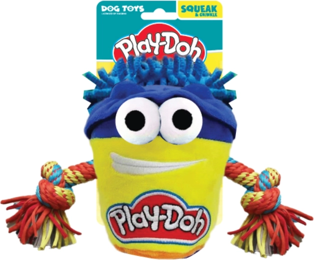 Plyšová preťahovacia hračka pre psy HASBRO Play-Doh s lanom 18 cm