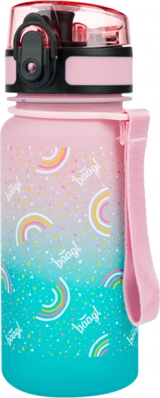 BAAGL Tritánová fľaša na pitie Gradient Dúha 350 ml