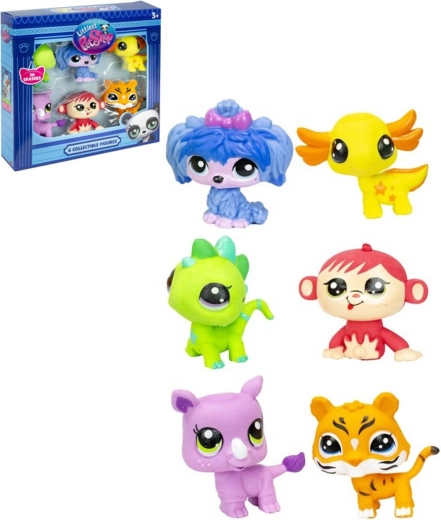 Littlest Pet Shop gumy na mazanie – sada 6 zvieratiek