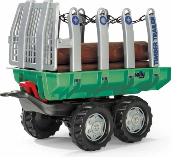 Vlečka s kládami Timber Trailer zelená