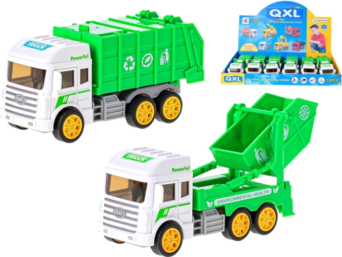 Smetiarske auto na zotrvačník 12–13 cm