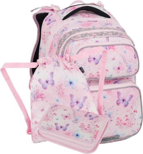 Bagmaster školský set pre prváčky DOPI 25 A – motýliky