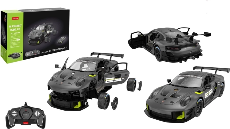 Stavebnica auta na diaľkové ovládanie Porsche 911 GT2, 26 cm