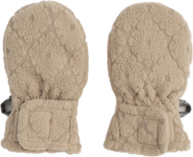 Detské rukavičky Lodger bez palca Mittens Folklore Fleece béžové (1–2 roky) - 1 kus