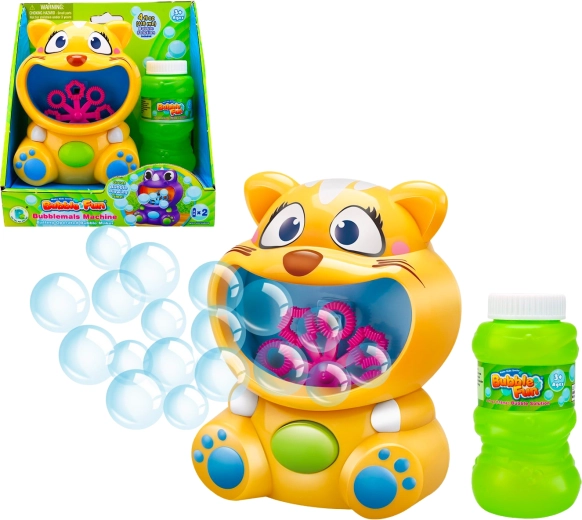 Bubble Fun bublifuk – stroj na bubliny mačka s náplňou 118 ml