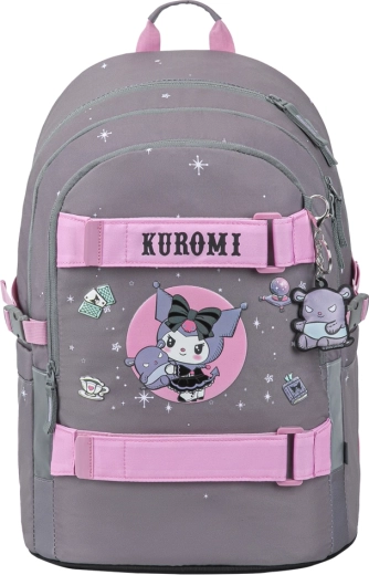 Baagl školský batoh Skate Kuromi grey