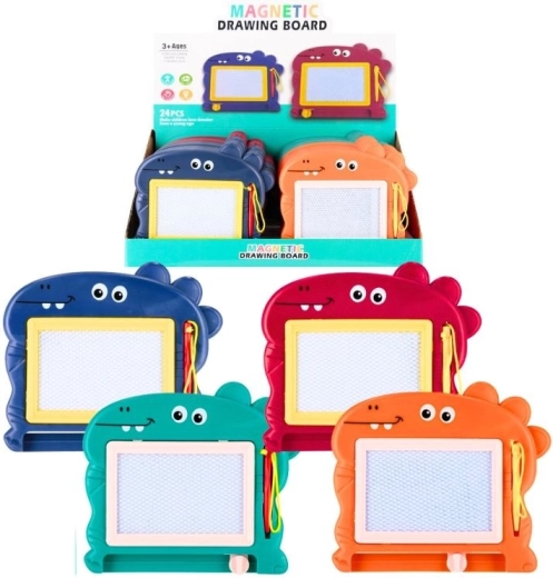 Detská magnetická kresliaca tabuľka v tvare dinosaura