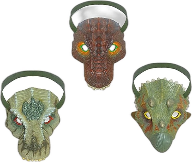 Dinosauria maska 19 cm (3 druhy) - 1 kus