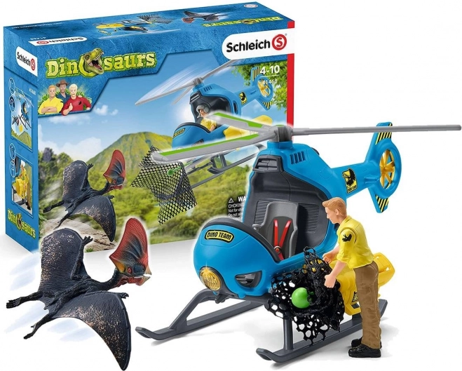 Schleich dinosaurs vrtuľník vzdušný útok 41468