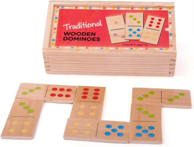 Drevené domino Bigjigs Toys klasické