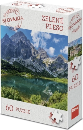 Dino puzzle turistická edícia Slovensko – Zelené pleso (60 dielikov)