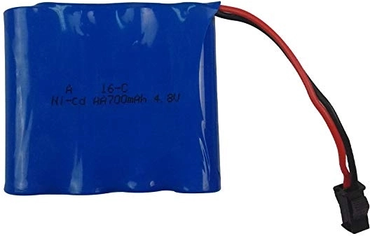Akumulátor Ni-Cd 4,8 V 700 mAh so SM konektorom pre RC autá HB Rock Crawler 1/18 - 1 kus