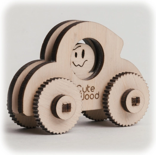 CuteWood drevené 3D puzzle mini chrobák
