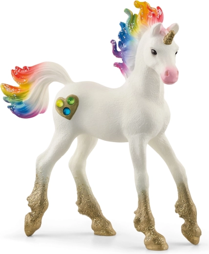 Schleich bayala dúhové žriebä jednorožca so srdiečkami