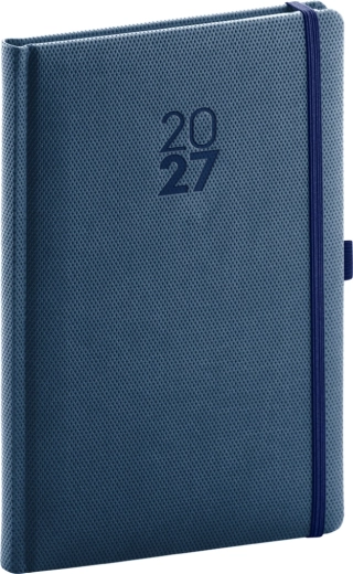Notique týždenný diár Diamante 2027 modrý 15 × 21 cm