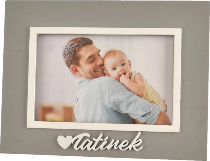 Drevený fotorámik tatinko 21 × 16 cm