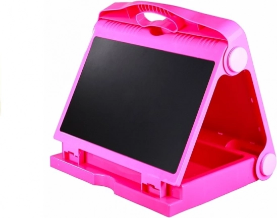 Obojstranná detská tabuľa na kreslenie s kriedou a fixami 2v1