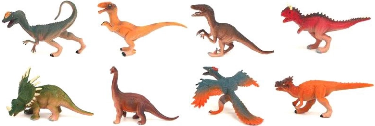 Figúrka dinosaura 8–12 cm - 1 kus