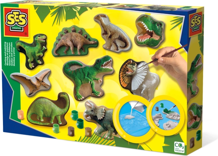 Odlievanie a maľovanie dinosaurov