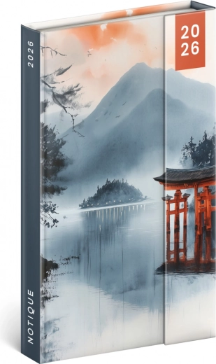 Týždenný magnetický diár 2026 Japonsko 13x21 cm