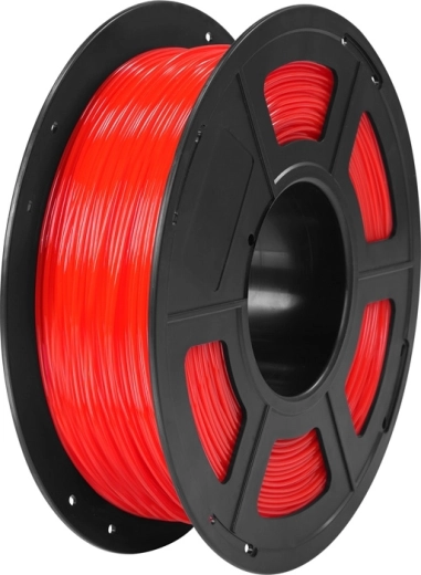 Anycubic TPU filament priehľadná červená 1 kg