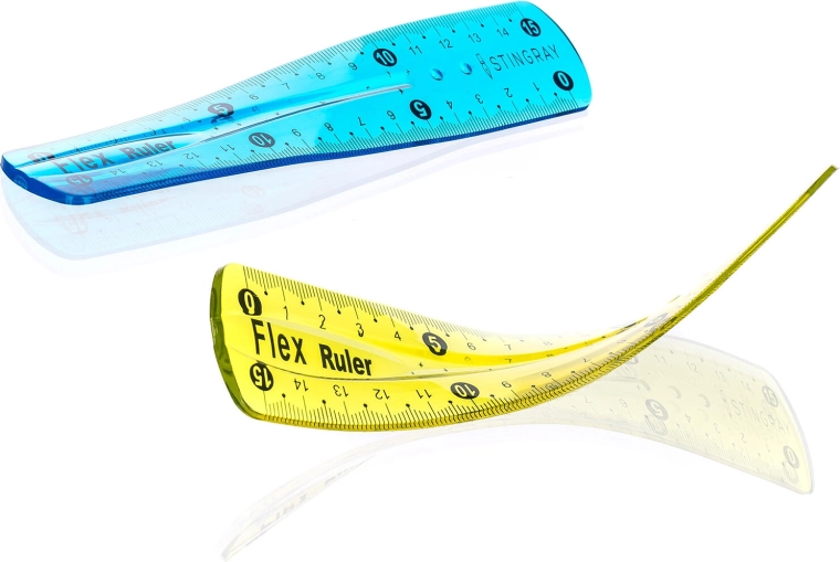 Flexi ohybné a nezlomiteľné pravítko 15 cm (mix farieb)