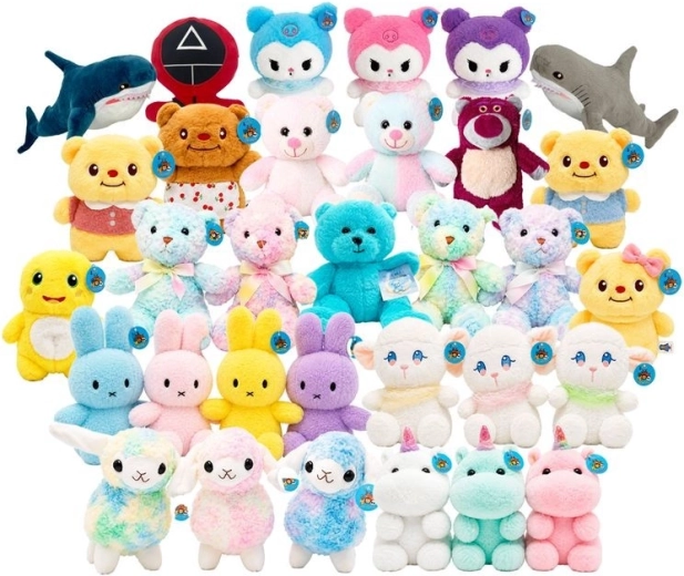 Mäkučký plyšák mix motívov 22–25 cm - 1 kus
