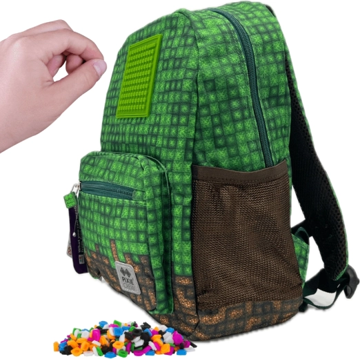 Pixie Crew malý detský batoh zelený Mine&Craft